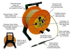Key features of the water level dipper
