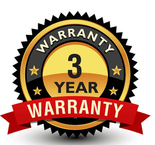 Three year warranty
